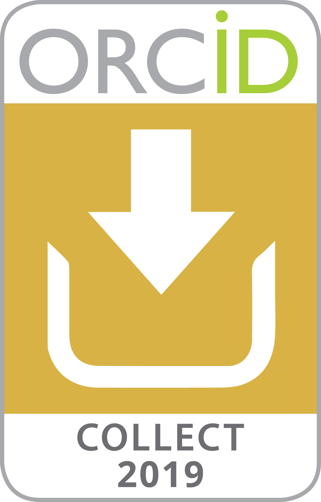 ORCID COLLECT Badge 2019
